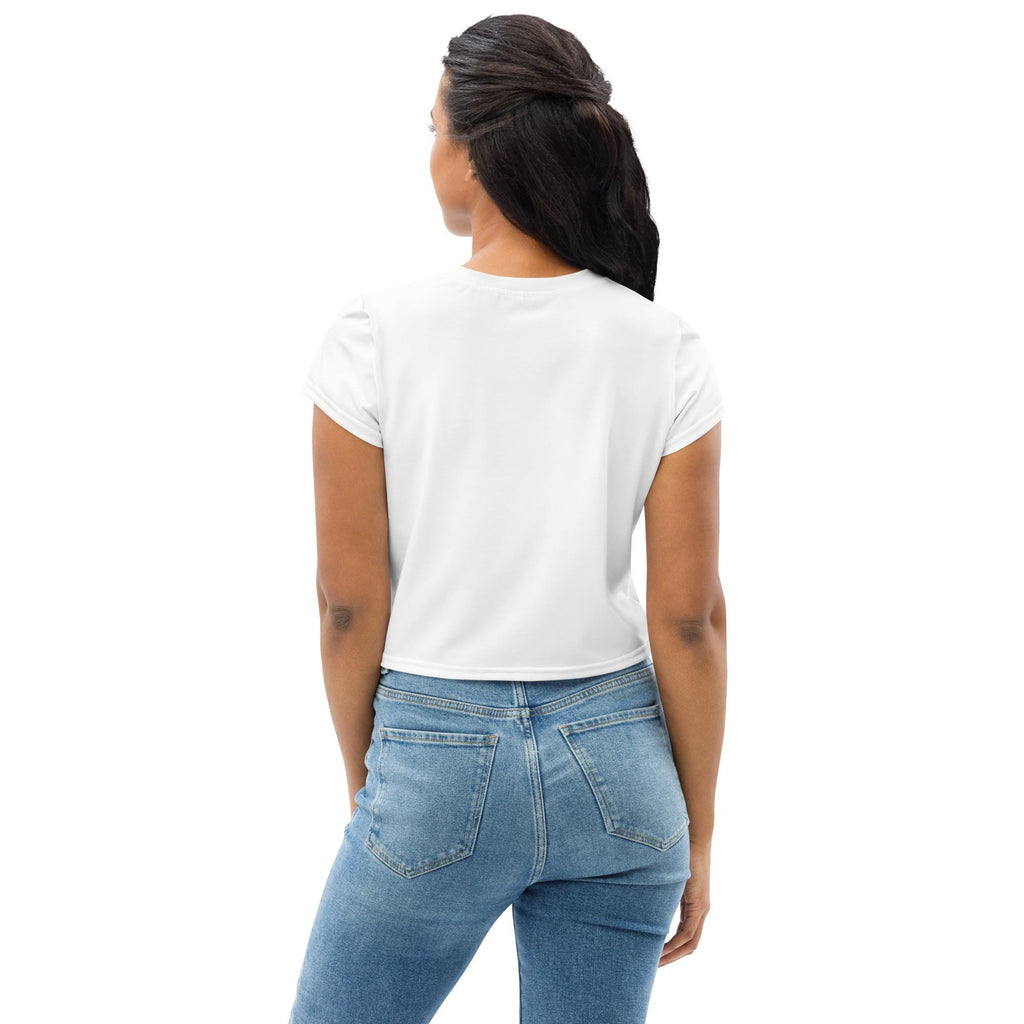 Ballerina Print Crop Tee