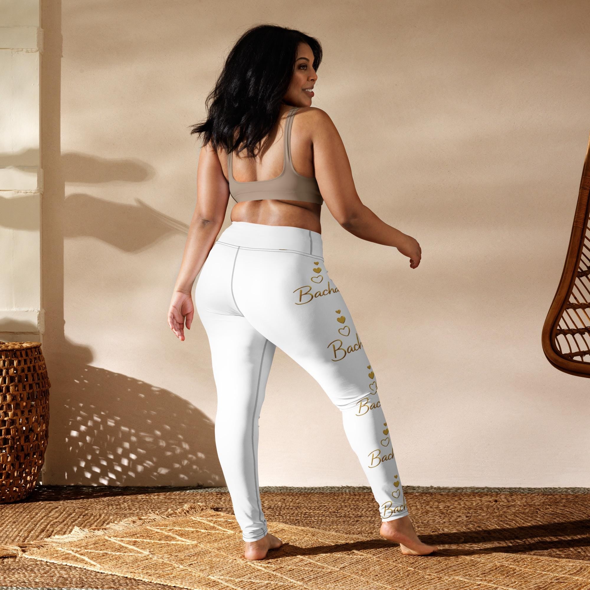 Bachata Dance Leggings Women, Salsa Leggings, Latin Dancewear, High Waisted Yoga Pants, Dance Workout Leggings, Gift for Dancers