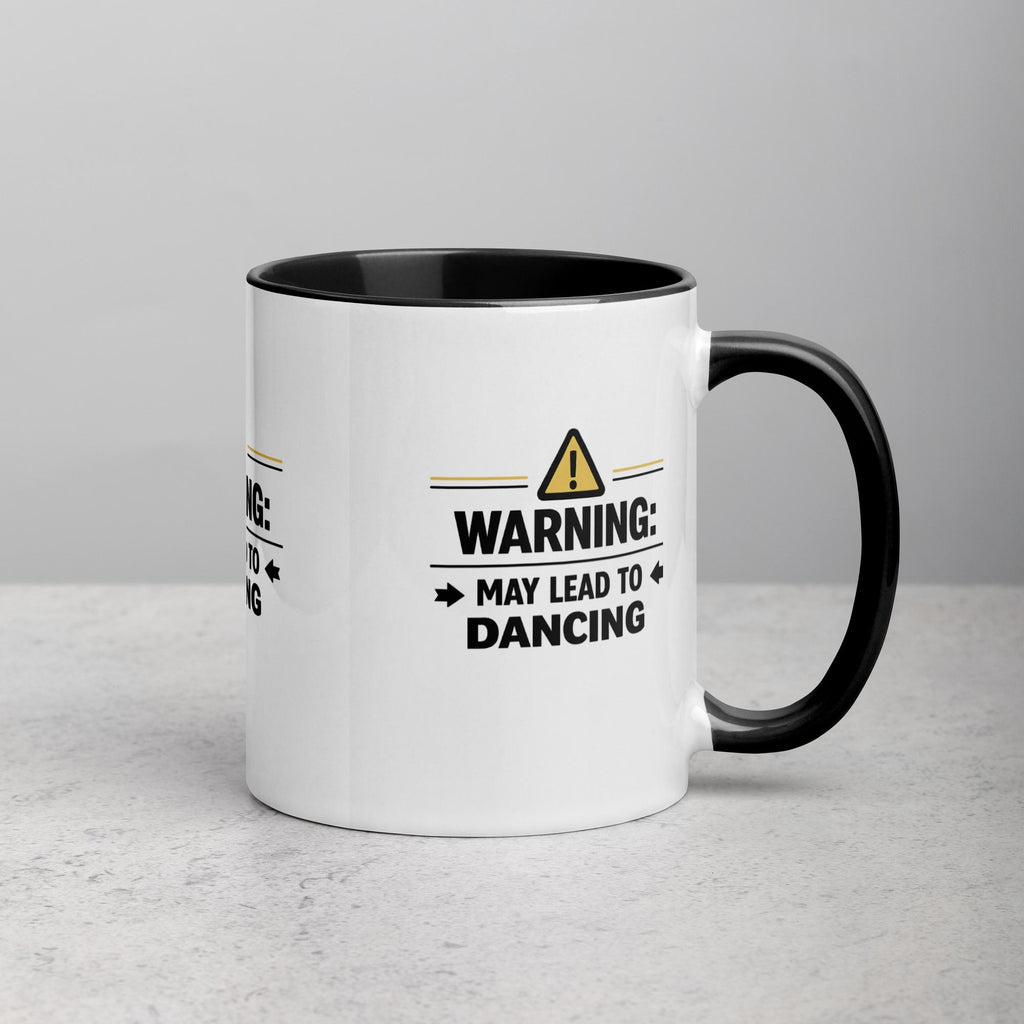 Mug with Color Inside - Warning May Lead to Dancing Mug –  Bachata Coffee Mug, Salsa Mug, Gift for Dancer, Dance Lover Gift