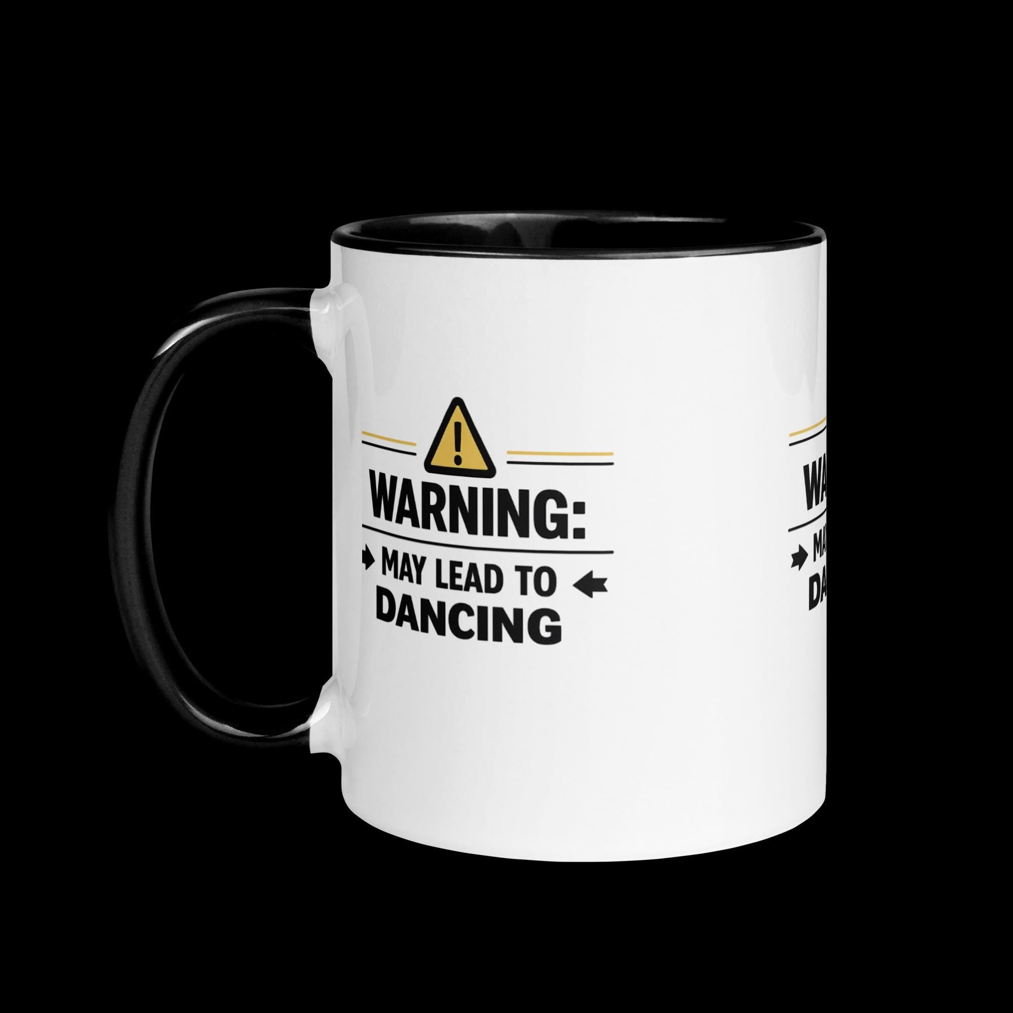 Mug with Color Inside - Warning May Lead to Dancing Mug –  Bachata Coffee Mug, Salsa Mug, Gift for Dancer, Dance Lover Gift