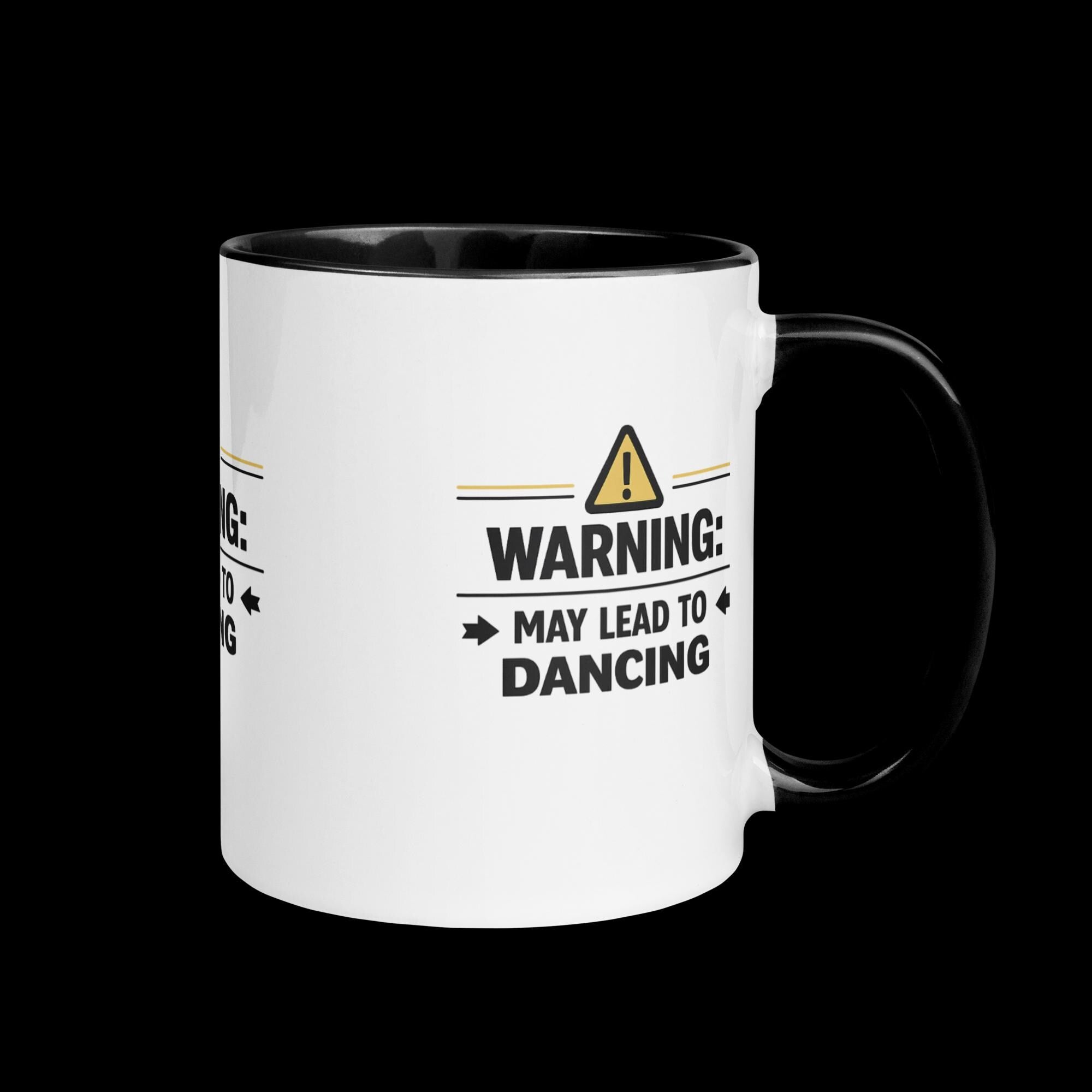 Mug with Color Inside - Warning May Lead to Dancing Mug –  Bachata Coffee Mug, Salsa Mug, Gift for Dancer, Dance Lover Gift
