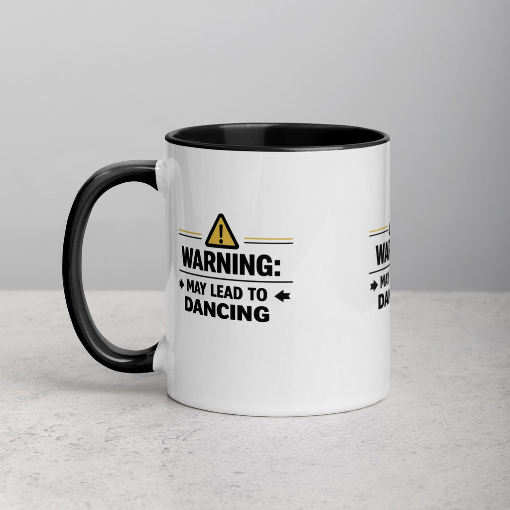 Mug with Color Inside - Warning May Lead to Dancing Mug –  Bachata Coffee Mug, Salsa Mug, Gift for Dancer, Dance Lover Gift