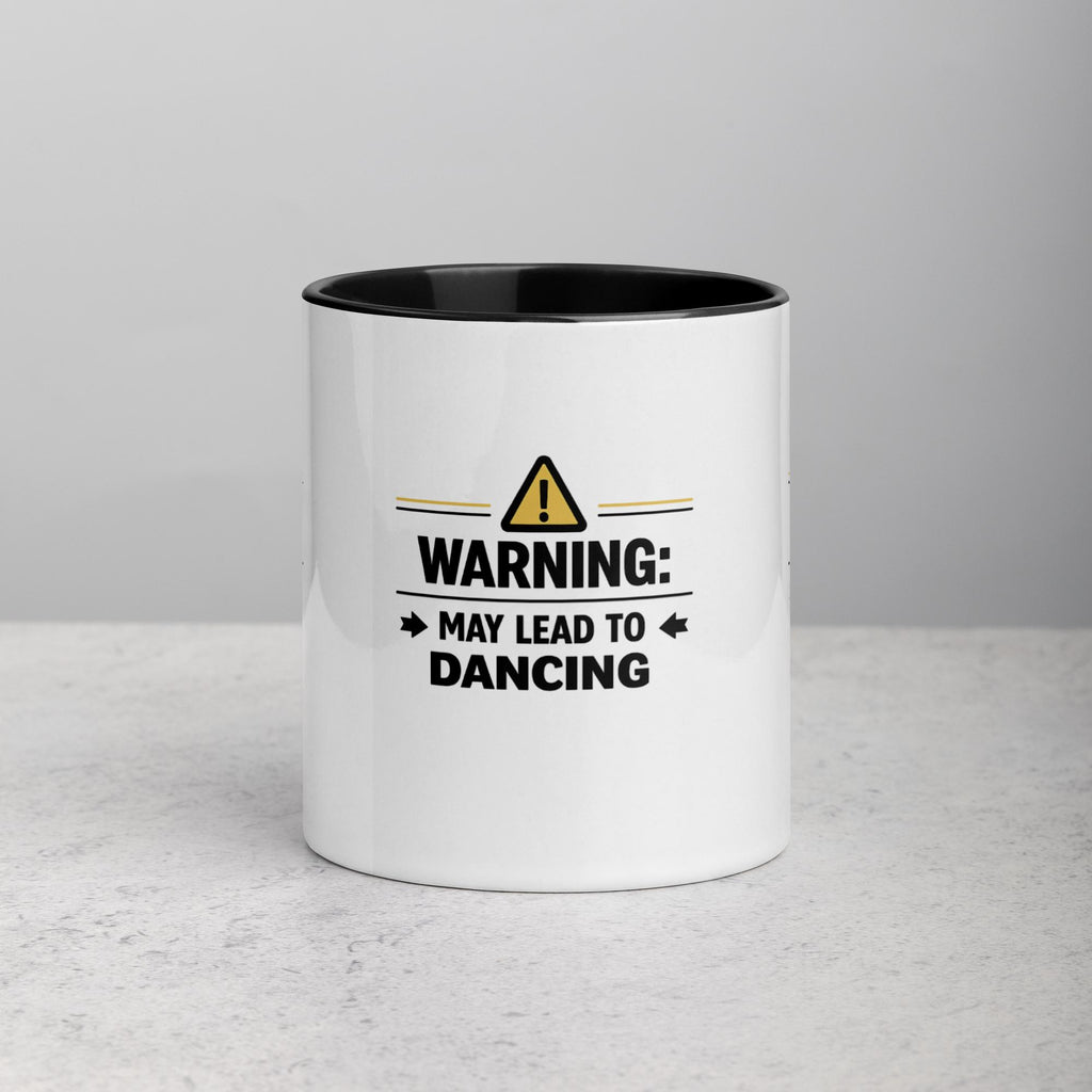 Mug with Color Inside - Warning May Lead to Dancing Mug –  Bachata Coffee Mug, Salsa Mug, Gift for Dancer, Dance Lover Gift