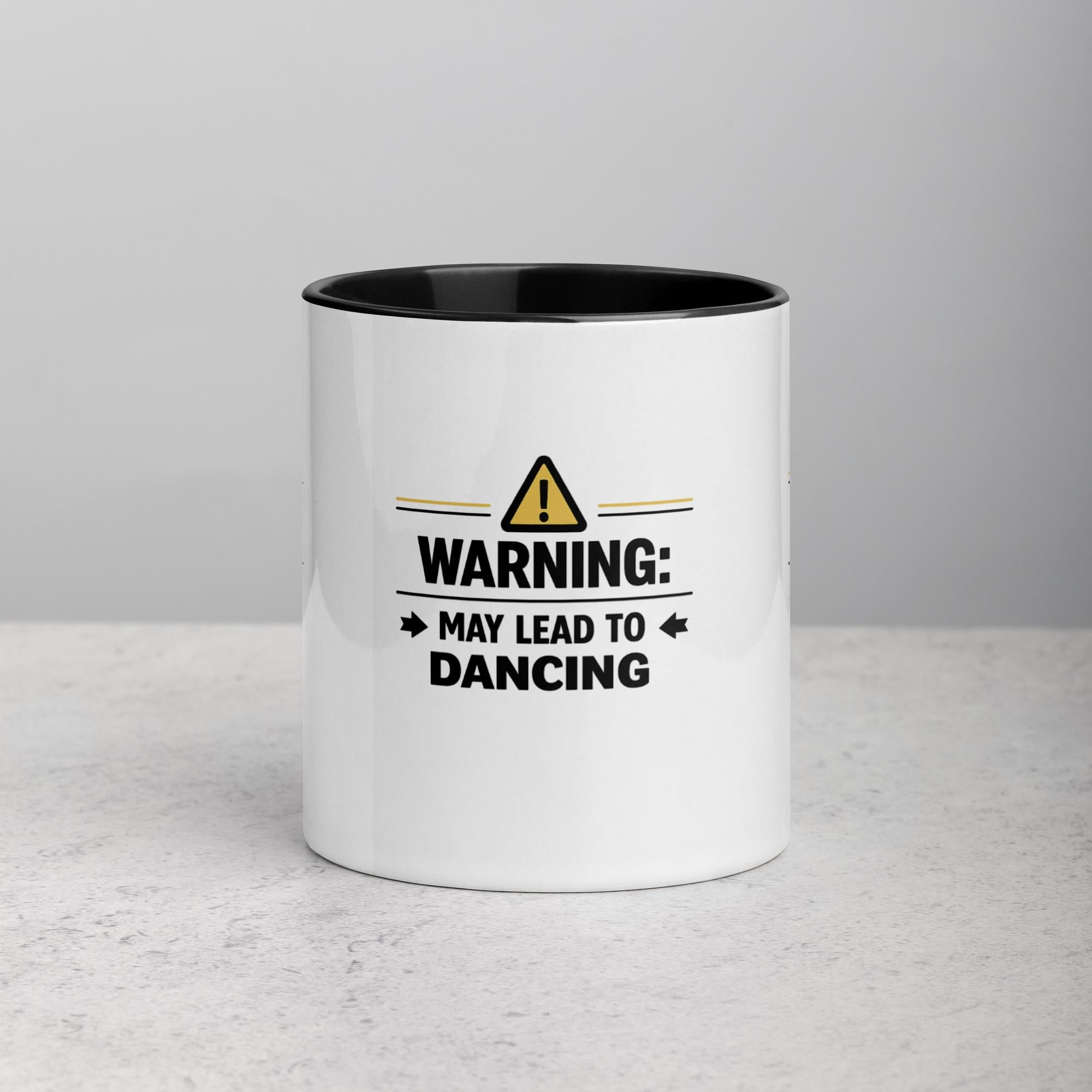 Mug with Color Inside - Warning May Lead to Dancing Mug –  Bachata Coffee Mug, Salsa Mug, Gift for Dancer, Dance Lover Gift