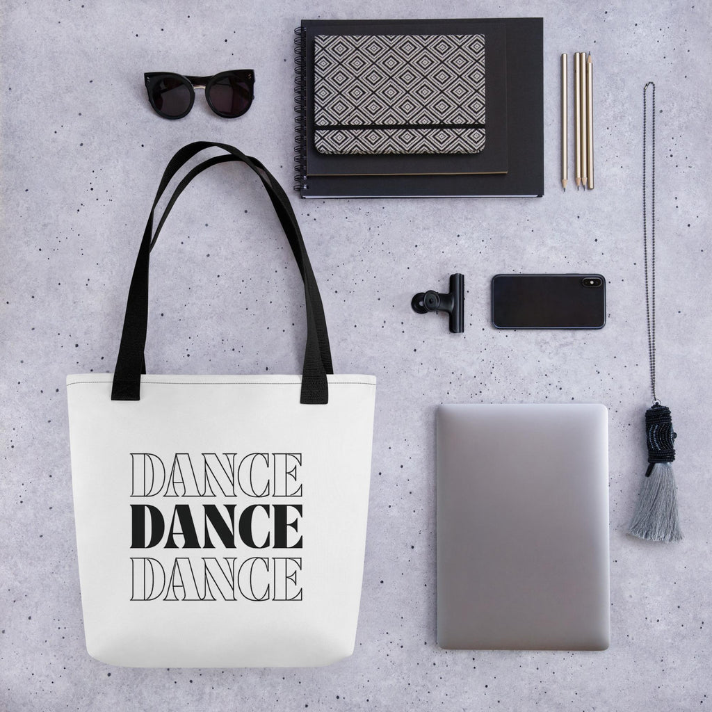 Dance Tote Bag – Minimalist Typography Tote, Dance Lover Bag, Gift for Dancer, Modern Dance Tote, Baila Boutique