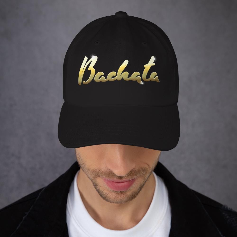 Bachata Hat Gold Script | Latin Dance Cap | Minimal Dance Lifestyle Hat | Baila Boutique