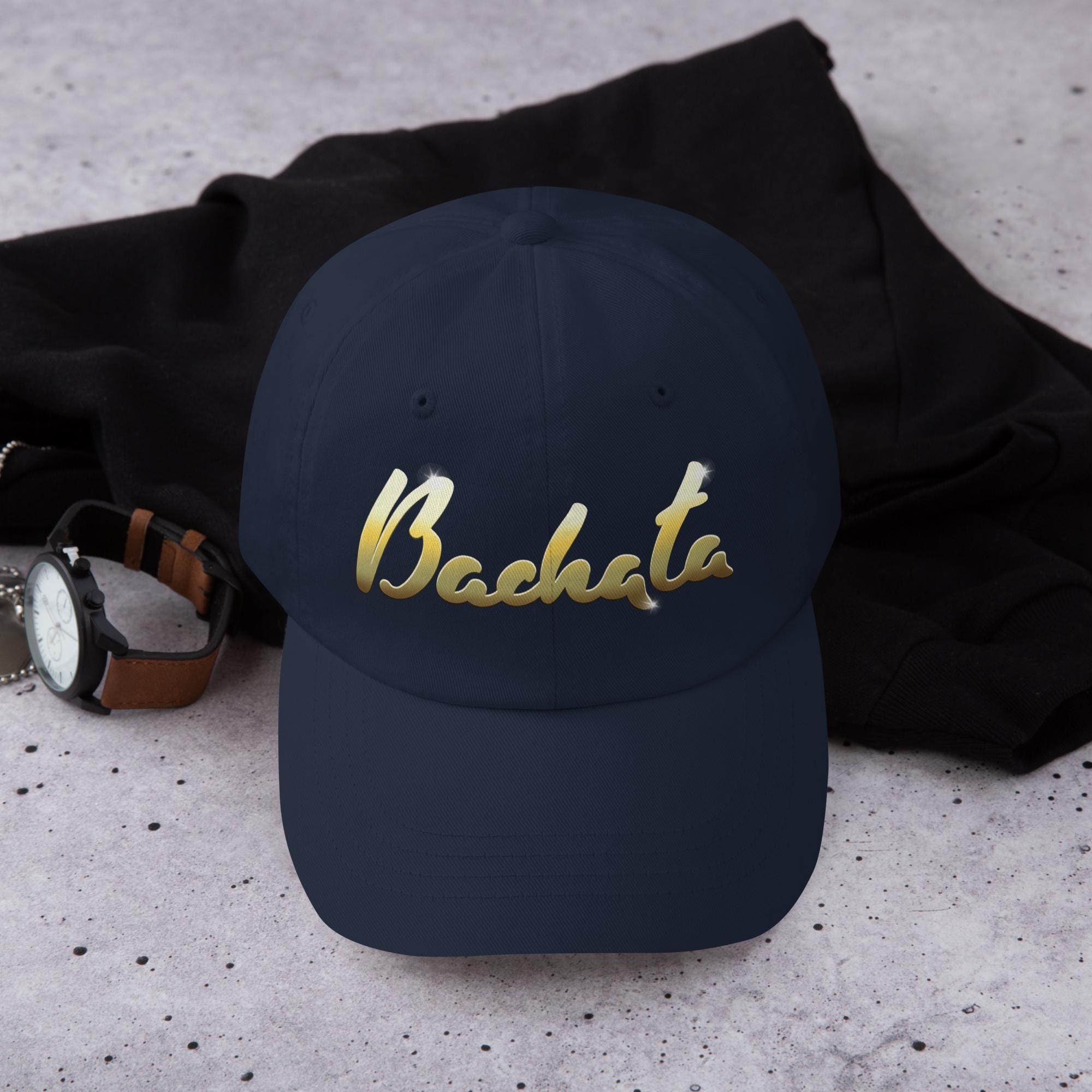 Bachata Hat Gold Script | Latin Dance Cap | Minimal Dance Lifestyle Hat | Baila Boutique