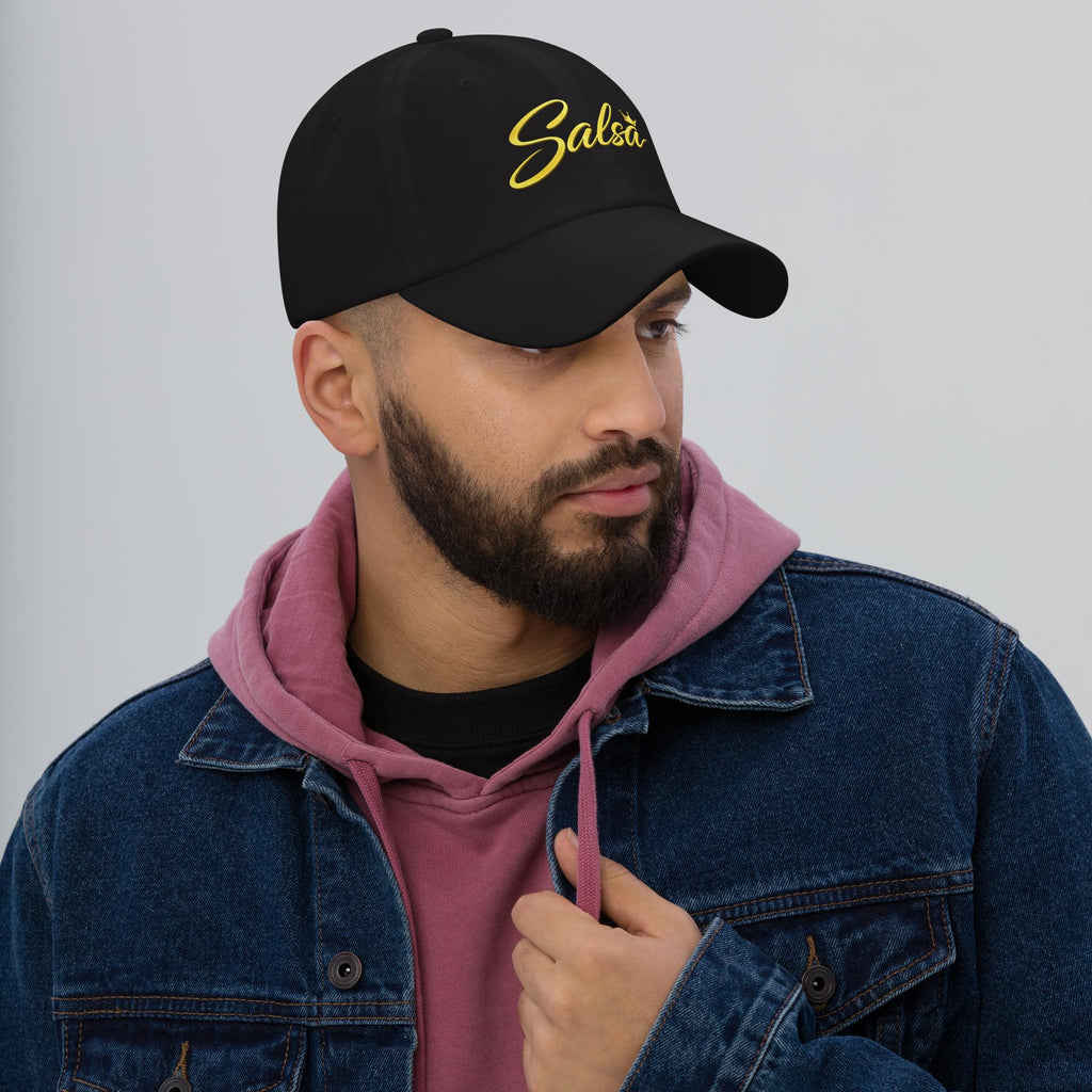 Salsa Hat Gold Script | Latin Dance Cap | Salsa Dancer Gift | Minimal Streetwear Hat | Baila Boutique