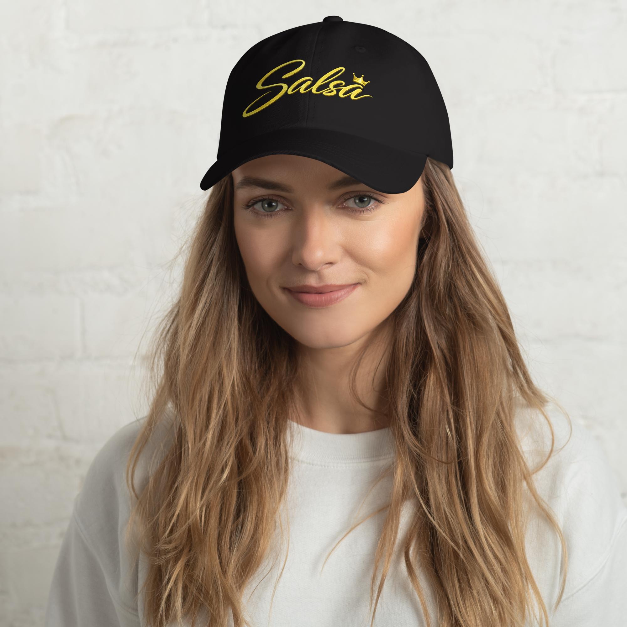 Salsa Hat Gold Script | Latin Dance Cap | Salsa Dancer Gift | Minimal Streetwear Hat | Baila Boutique