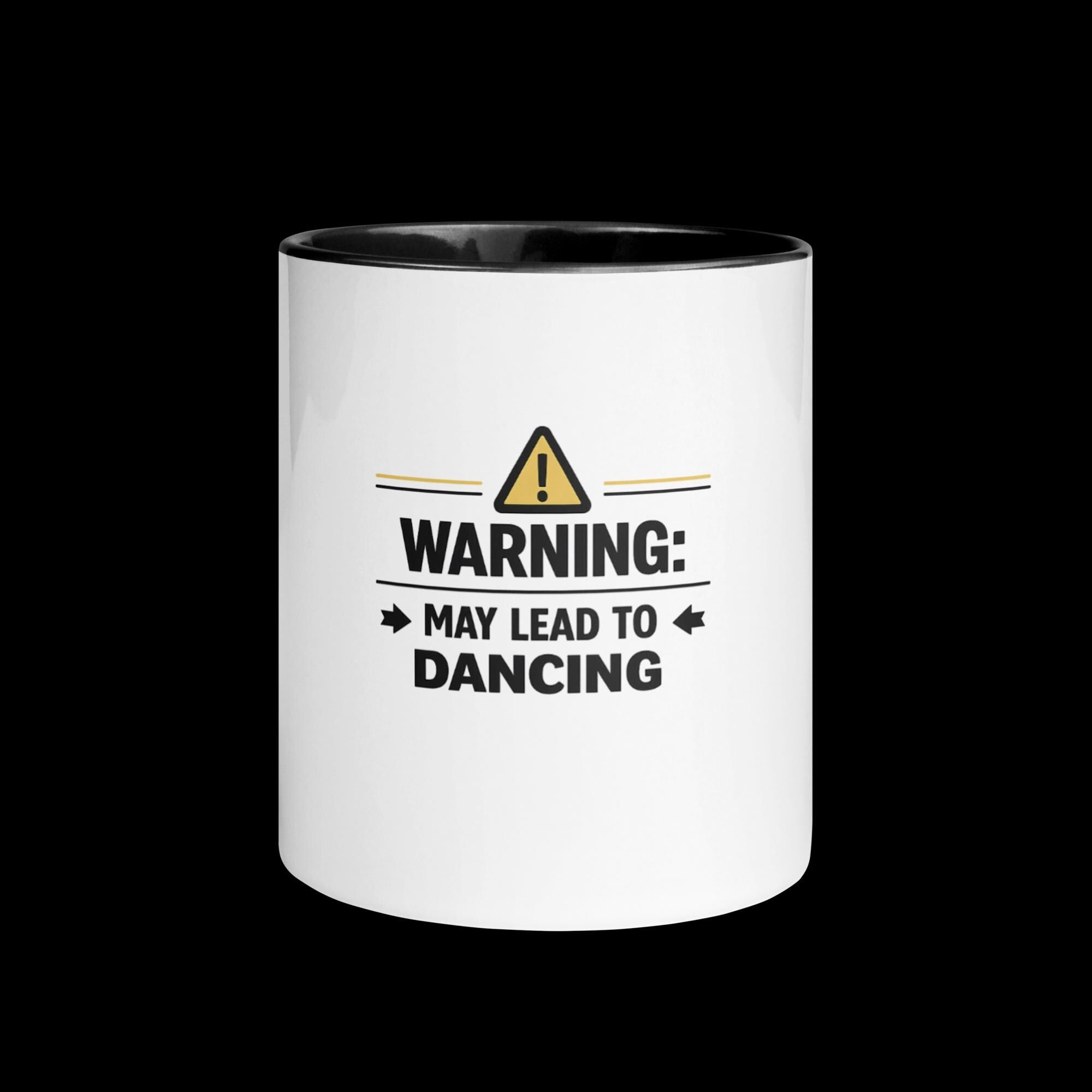 Mug with Color Inside - Warning May Lead to Dancing Mug –  Bachata Coffee Mug, Salsa Mug, Gift for Dancer, Dance Lover Gift