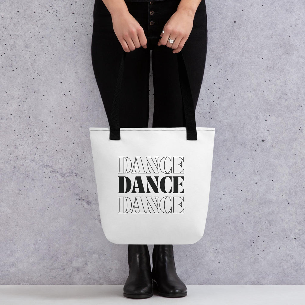 Dance Tote Bag – Minimalist Typography Tote, Dance Lover Bag, Gift for Dancer, Modern Dance Tote, Baila Boutique