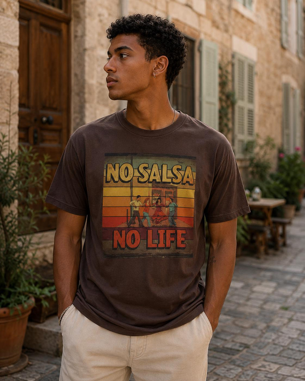 No Salsa No Life T-Shirt | Funny Salsa Dancer Gift | Retro Latin Dance Tee | Salsa Lover Shirt | Dance Gift for Women