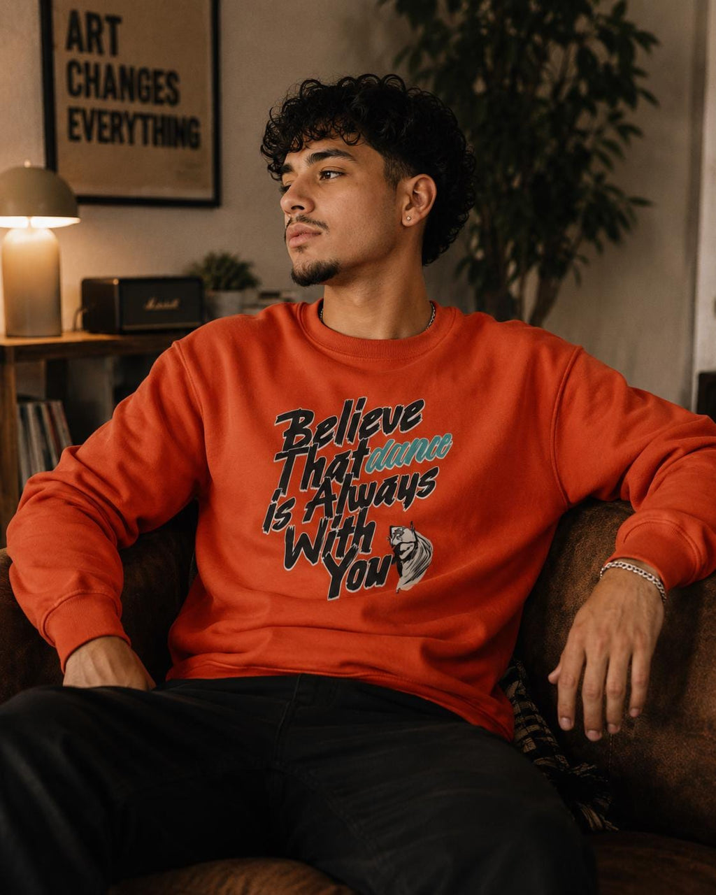 Believe Dance Is With You Sweatshirt | Inspirational Dancer Gift | Latin Dance Crewneck | Dance Lover Gift | Dance Gift Her