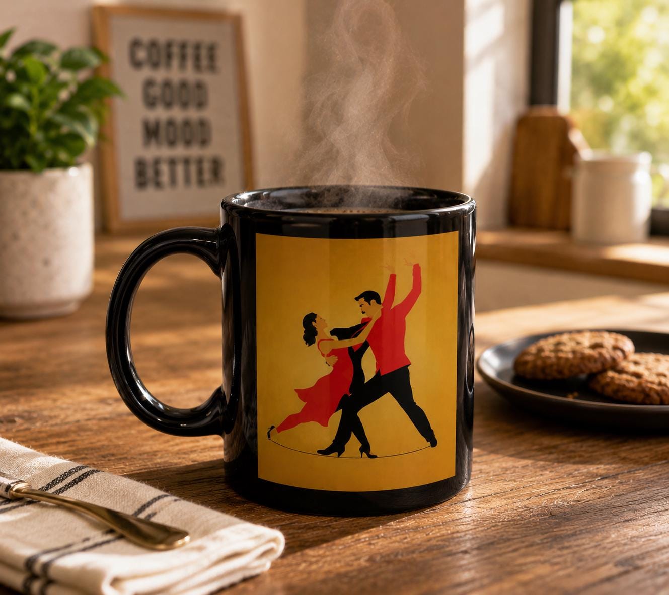 Salsa Dancer Mug, Latin Dance Coffee Cup, Ballroom Couple Gift, Social Dance Lover Present