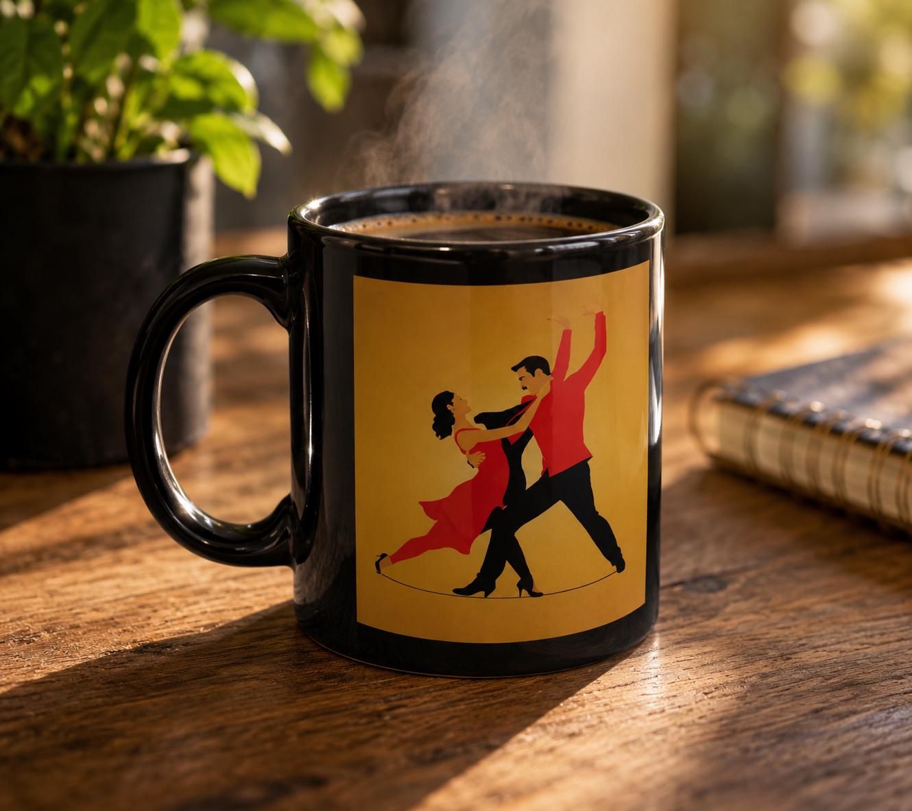 Salsa Dancer Mug, Latin Dance Coffee Cup, Ballroom Couple Gift, Social Dance Lover Present