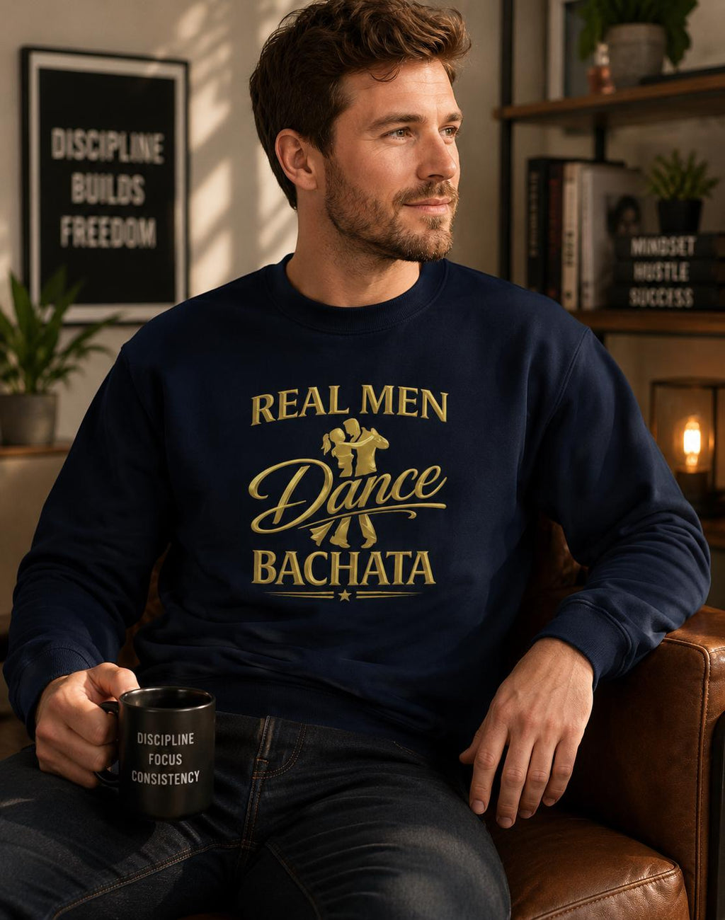 Latin Dance Hoodie, Bachata Dance Sweatshirt, Mens Dance Crewneck, Social Dance Pullover