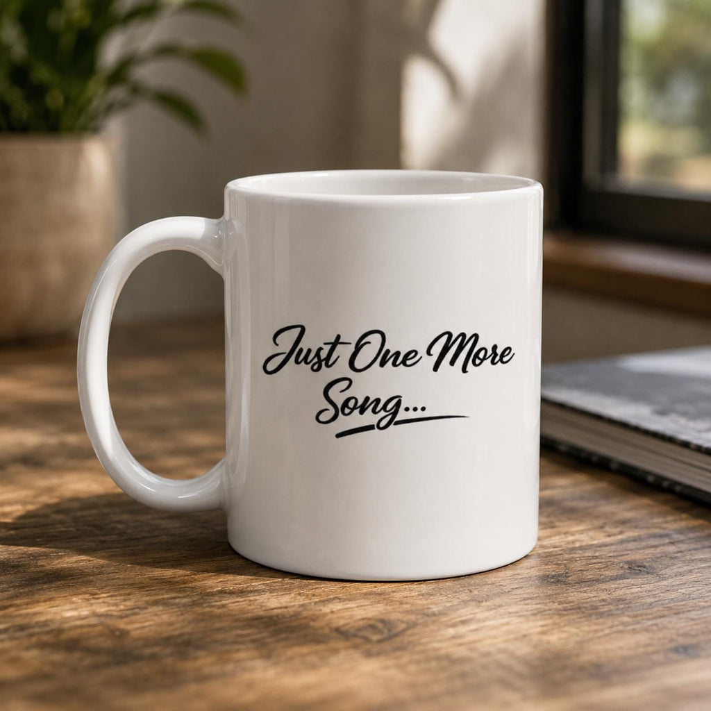 Just One More Song Mug, Bachata Salsa Coffee Cup, Minimalist Latin Dance Gift, Social Dancer Present