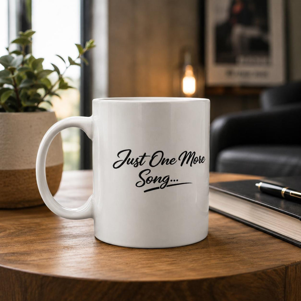Just One More Song Mug, Bachata Salsa Coffee Cup, Minimalist Latin Dance Gift, Social Dancer Present