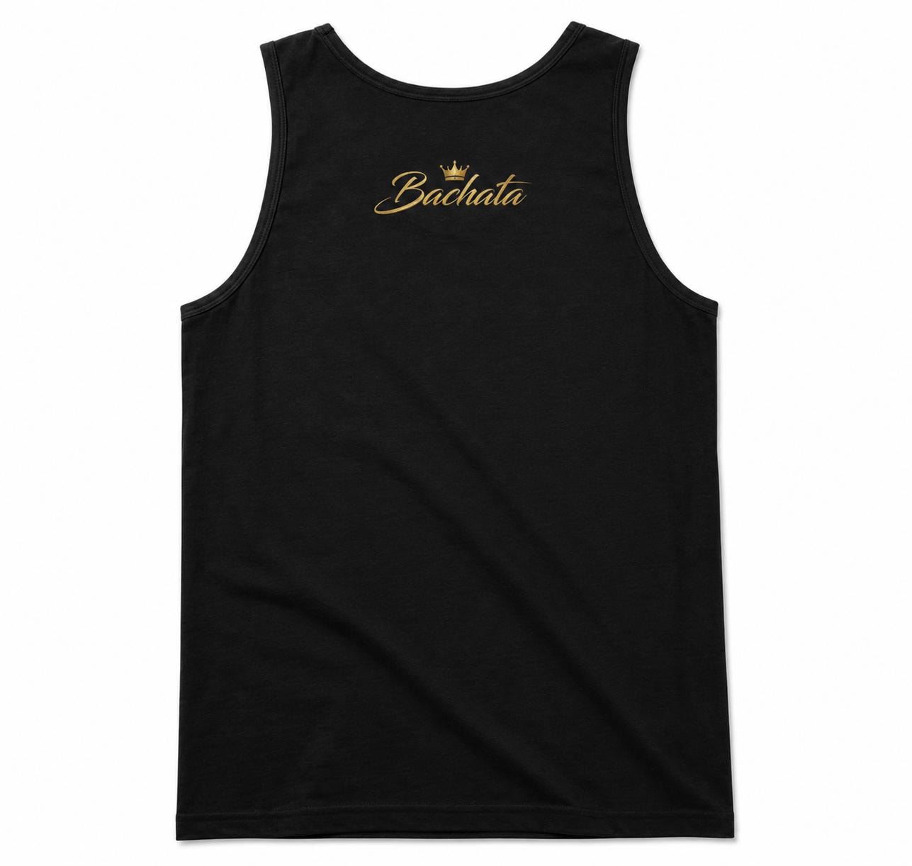 Bachata King Tank Top, Men’s Latin Dance Sleeveless Shirt, Gold Crown Graphic, Salsa Dancer Gift