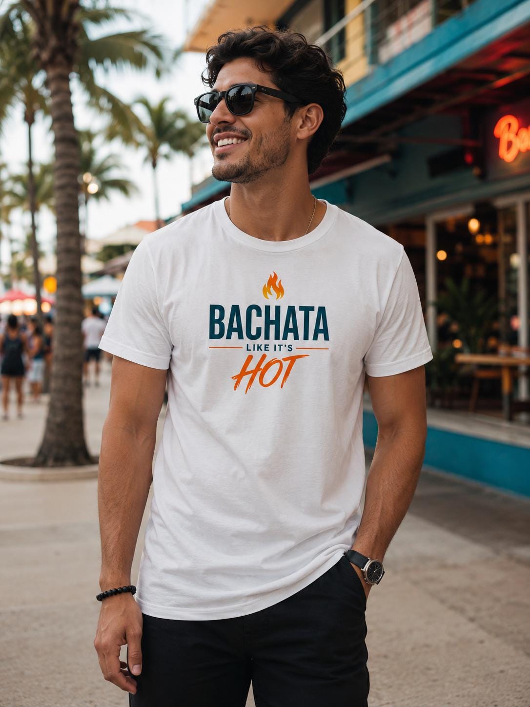 Bachata Like It’s Hot T-Shirt | Latin Dance Streetwear | Salsa & Bachata Festival Tee | Social Dancing Graphic Shirt | Dance Lover Gift