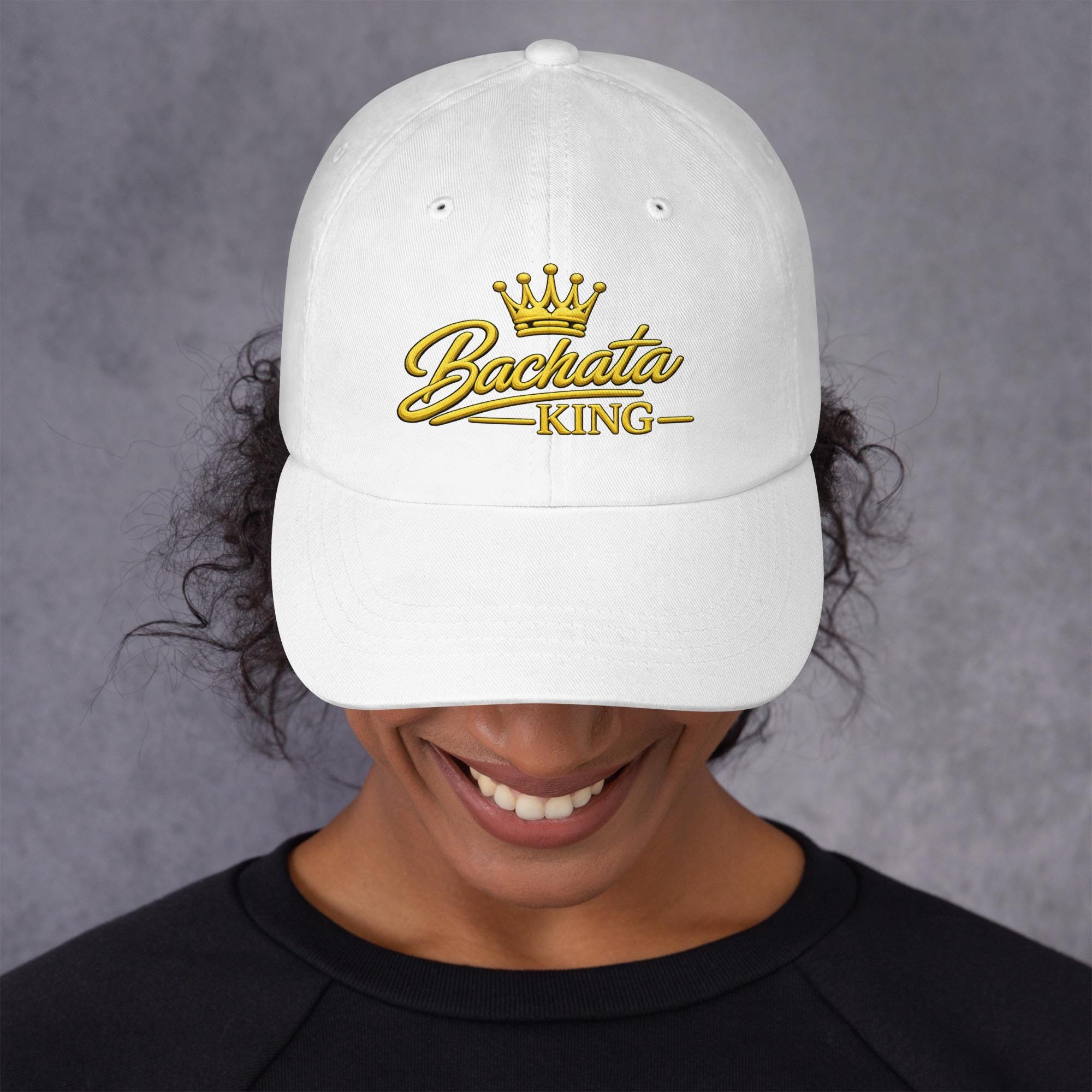 Bachata King Hat | Embroidered Dance Cap for Men | Bachata Lover Gift | Latin Dance Apparel | Salsa Bachata Hat